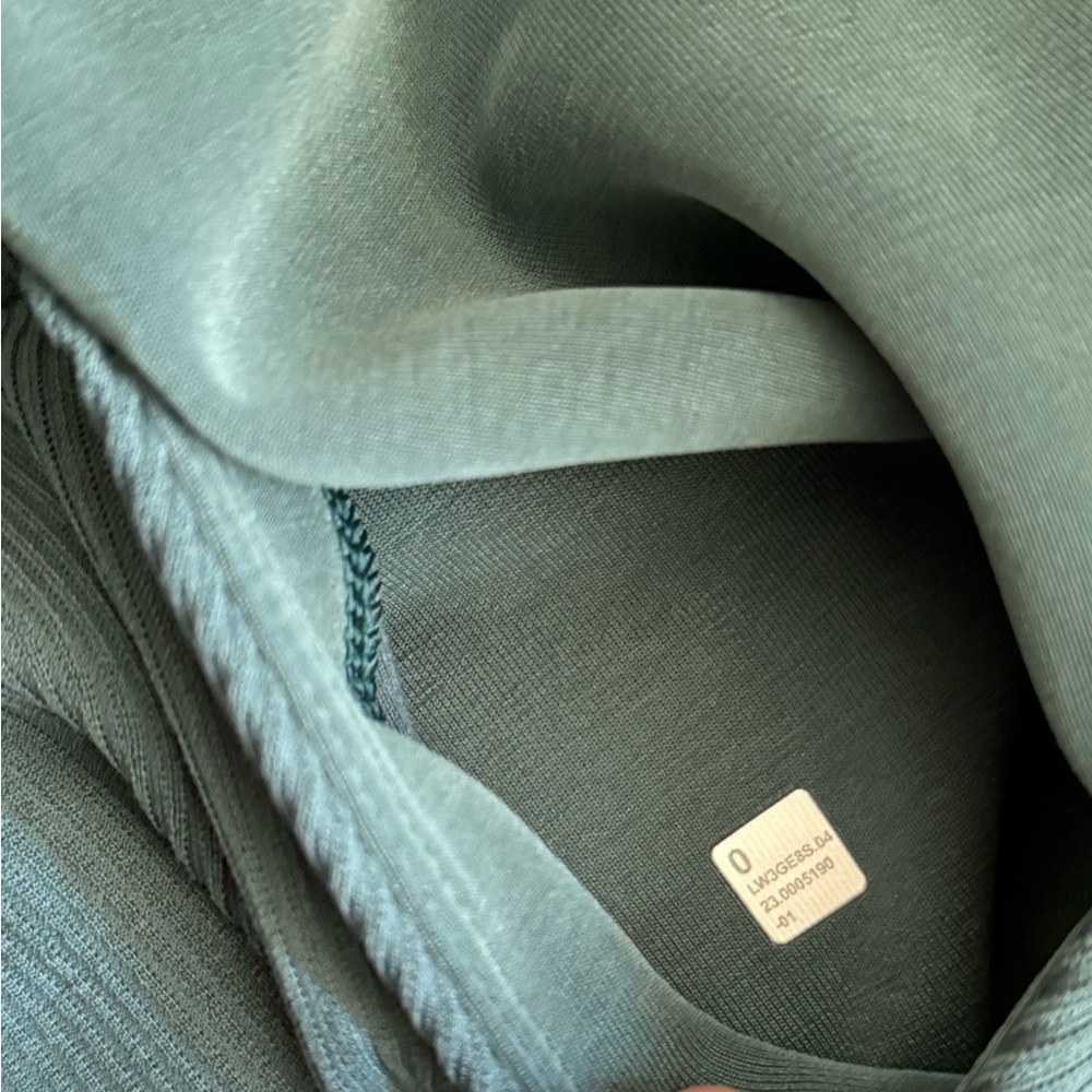 Lululemon Brushed Softstreme Half Zip Storm Teal Size 0 - Picture 4 of 7